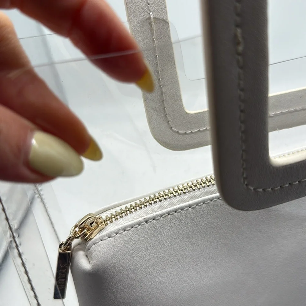 Staud Shirley Bag in Clear/White